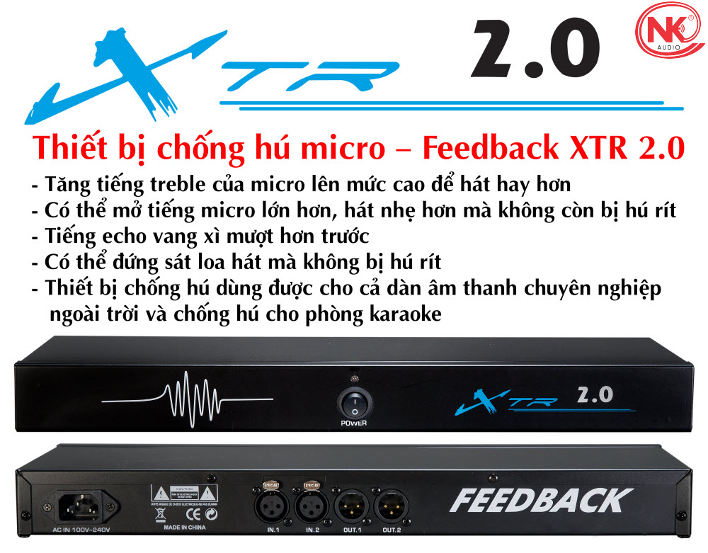 Chống hú Micro feedback xtr 2.0 - Chính Hãng